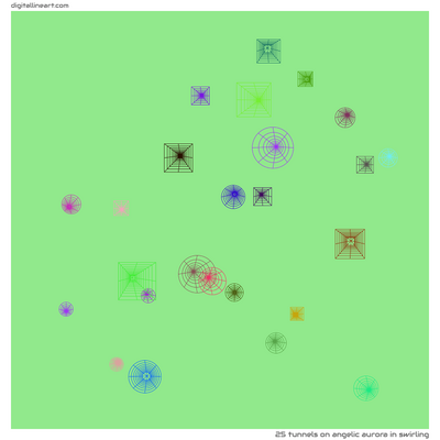 Angelic Aurora in Swirling — 25 tunnels