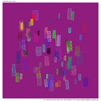 The Basin through Dependable Growing — 77 twisted columns