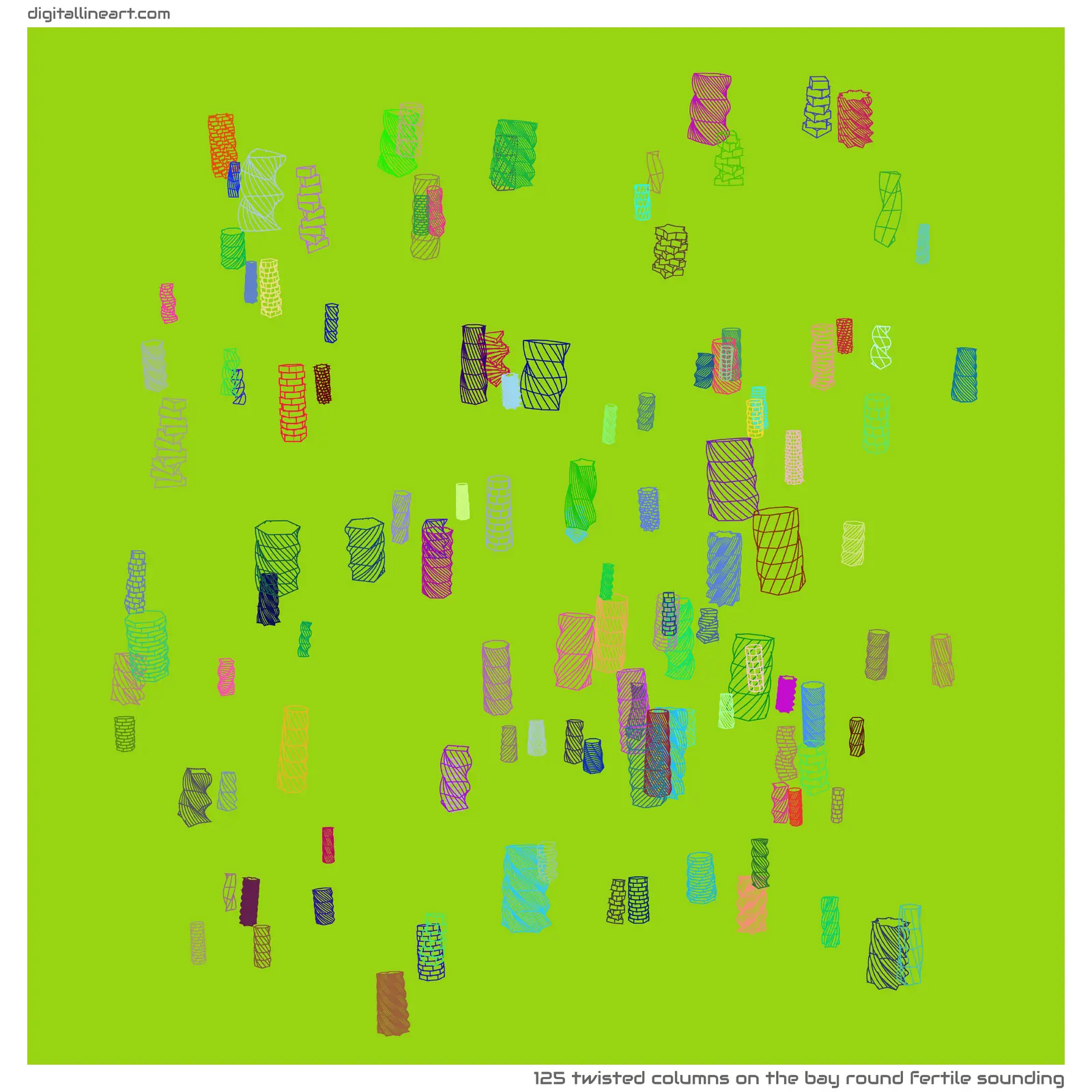 The Bay round Fertile Sounding — 125 twisted columns