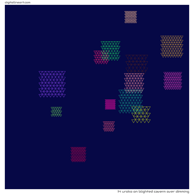 Blighted Cavern over Dimming — Uroko, 14 elements