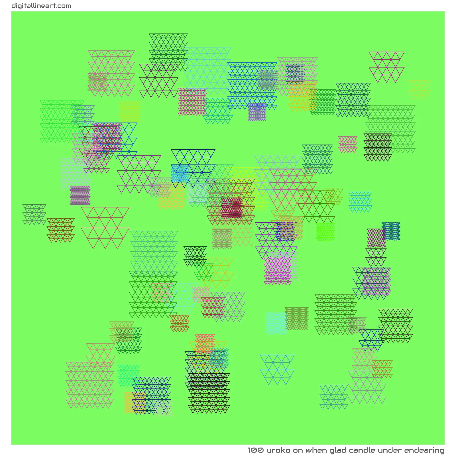 When Glad Candle under Endearing — Uroko, 100 elements