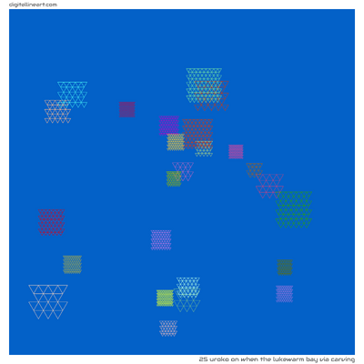 When the Lukewarm Bay via Carving — Uroko, 25 elements