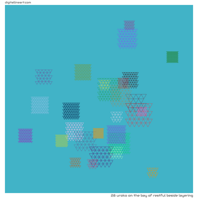 The Bay of Restful beside Layering — Uroko, 28 elements