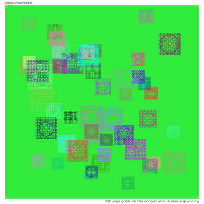 The Copper Alcove above Guarding — 50 vega grids