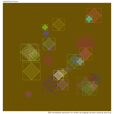 When Plunging Carbon among Searing — Versailles Parquet, 30 elements
