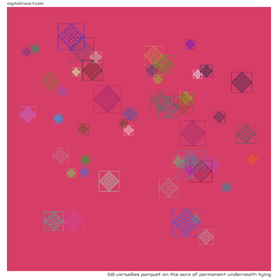 The Acre of Permanent underneath Tying — Versailles Parquet, 50 elements