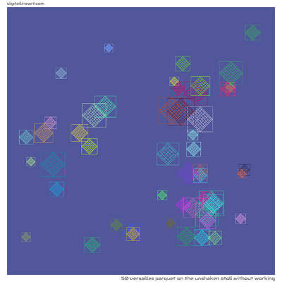 The Unshaken Atoll without Working — Versailles Parquet, 50 elements