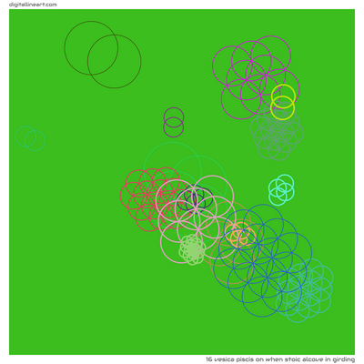 When Stoic Alcove in Girding — Vesica Piscis, 16 elements