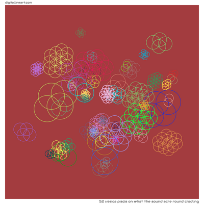 What the Sound Acre round Cradling — Vesica Piscis, 52 elements