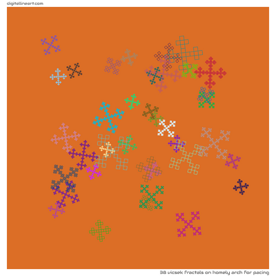 Homely Arch for Pacing — 38 Vicsek fractals