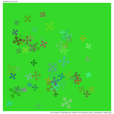 What the Alcove past Timeworn Leaning — 61 Vicsek fractals
