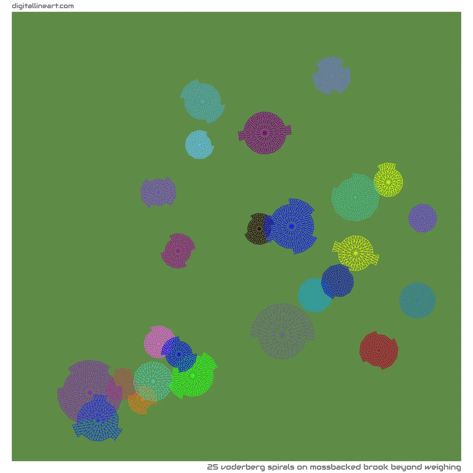 Mossbacked Brook beyond Weighing — 25 voderberg spirals