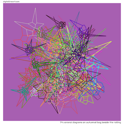 74 Voronoi in Autumnal Bog beside the Rolling