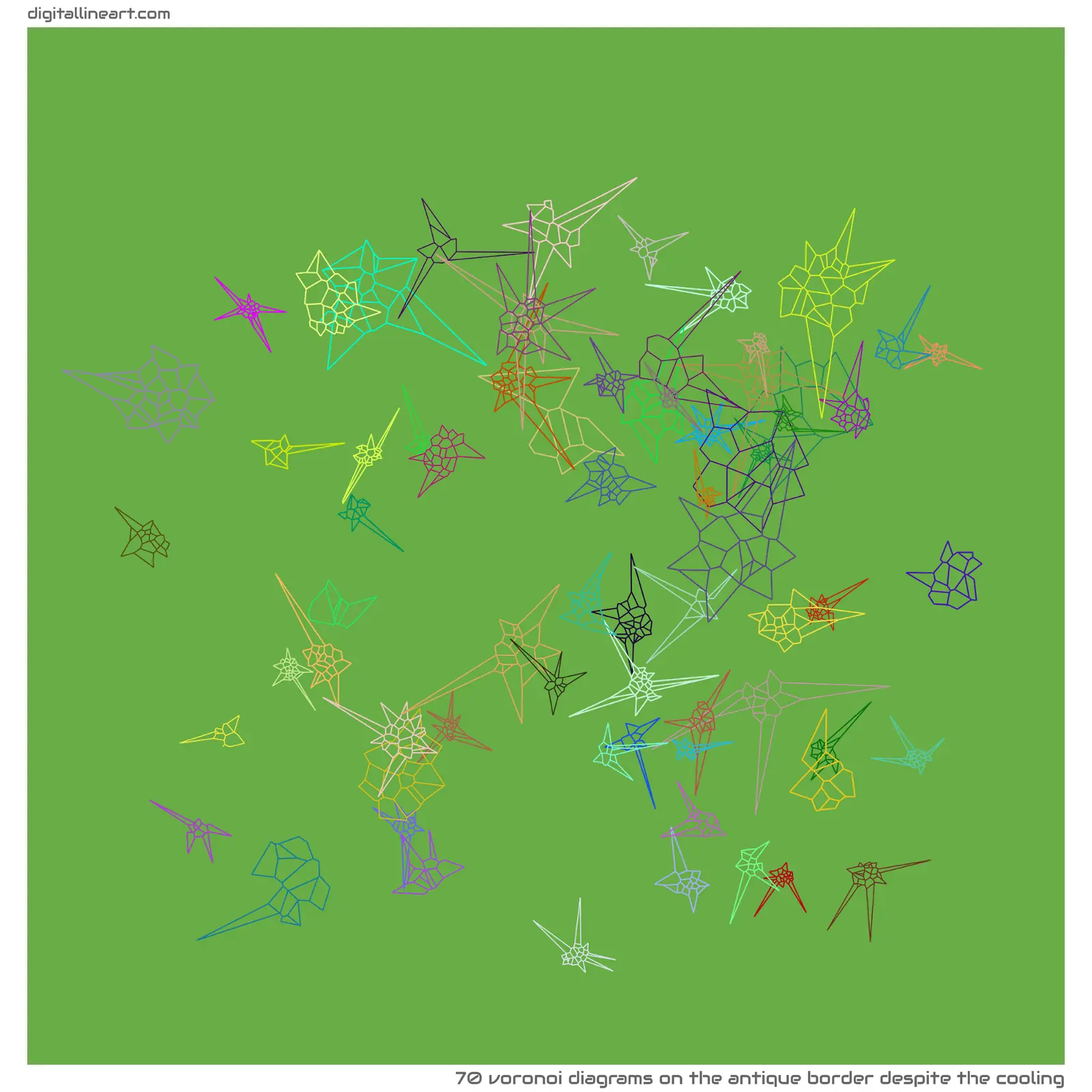 The Antique Border despite the Cooling — 70 Voronoi diagrams