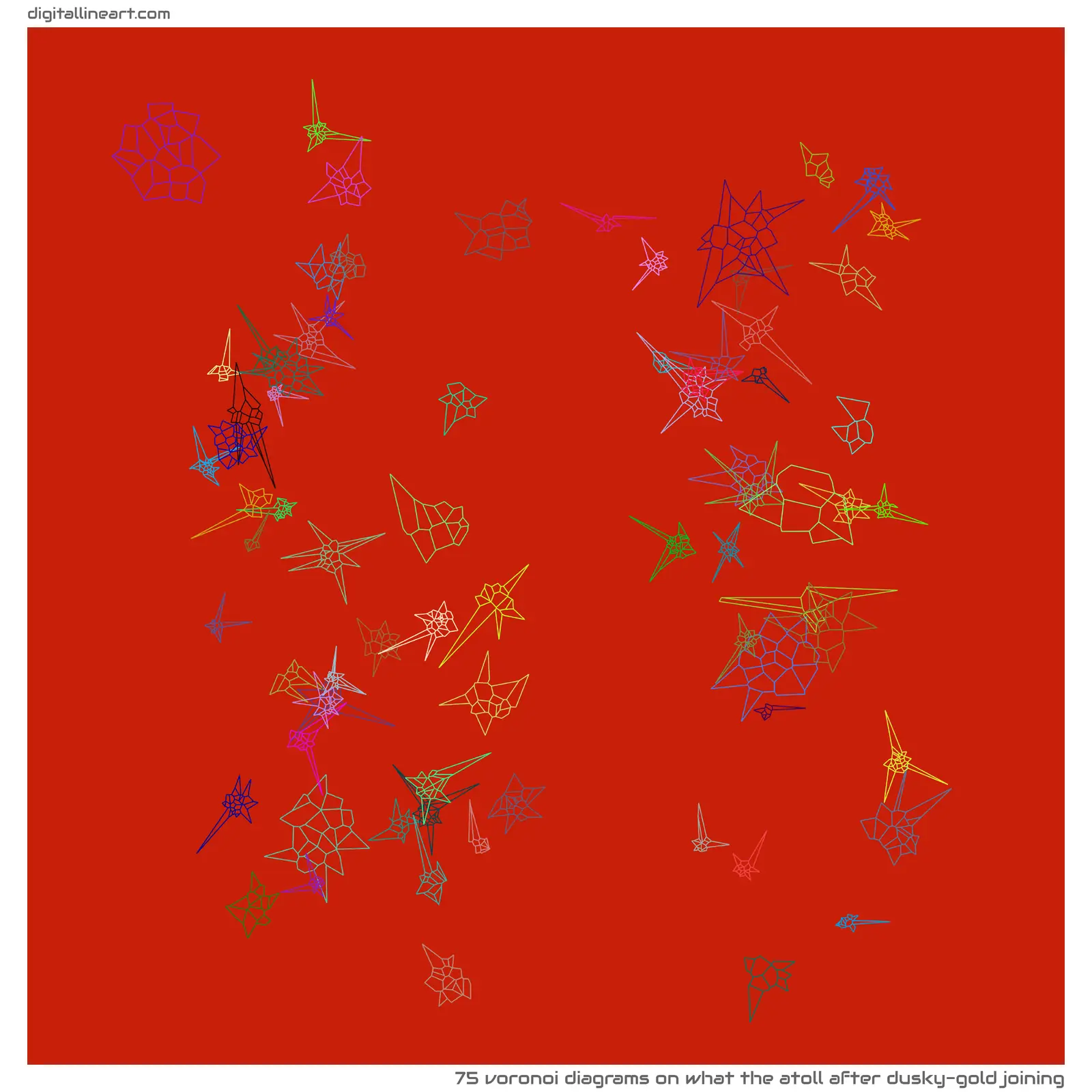 What the Atoll after Dusky-gold Joining — 75 Voronoi diagrams