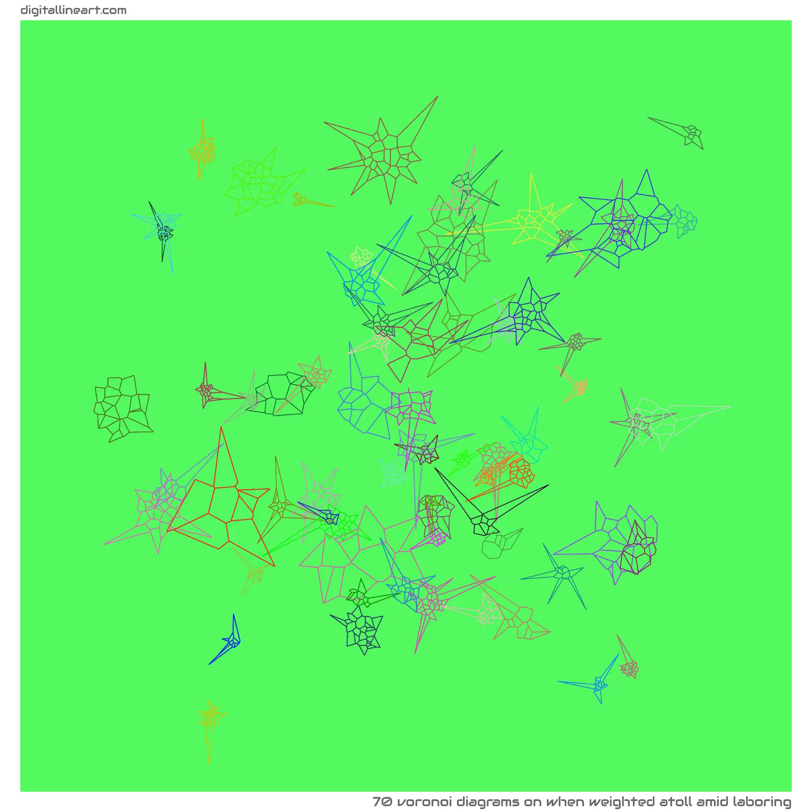 When Weighted Atoll amid Laboring — 70 Voronoi diagrams