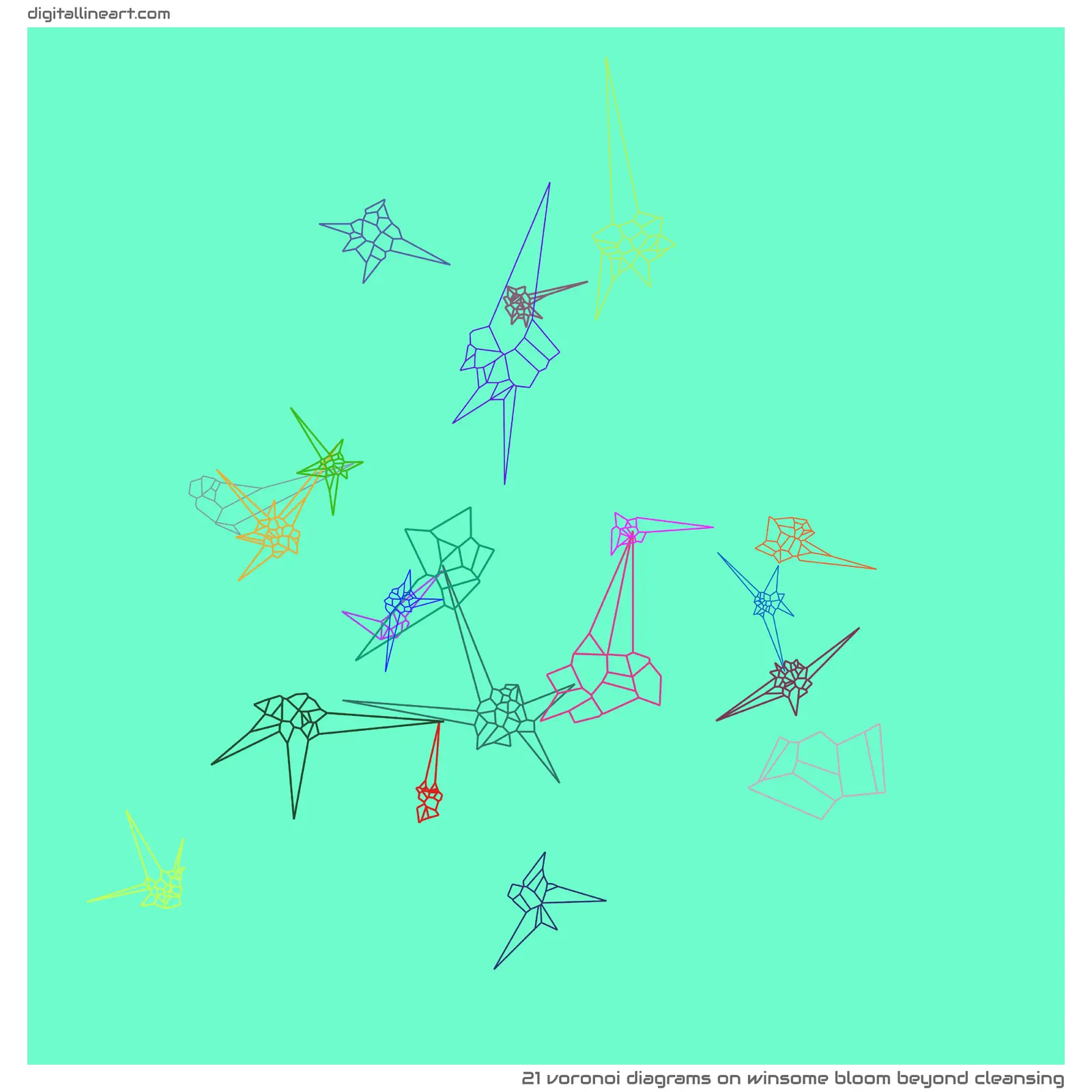 Winsome Bloom beyond Cleansing — 21 Voronoi diagrams