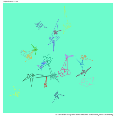 Winsome Bloom beyond Cleansing — 21 Voronoi diagrams