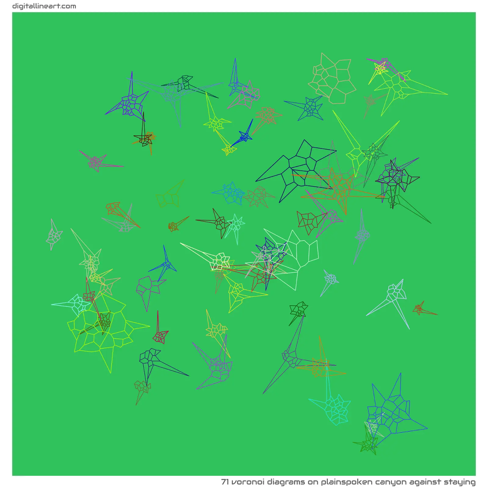 Plainspoken Canyon Against Staying — 71 Voronoi diagrams