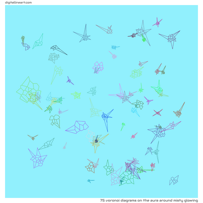 The Aura Around Misty Glowing — 75 Voronoi diagrams