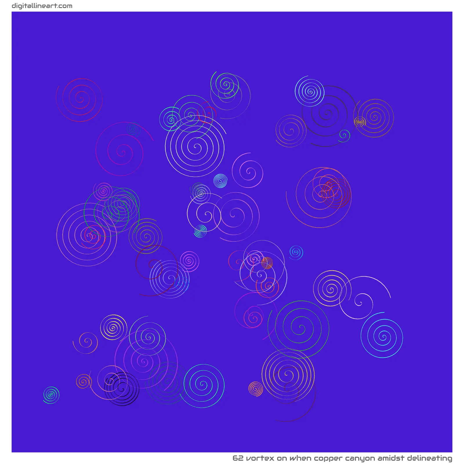 When Copper Canyon amidst Delineating — Vortex, 62 elements