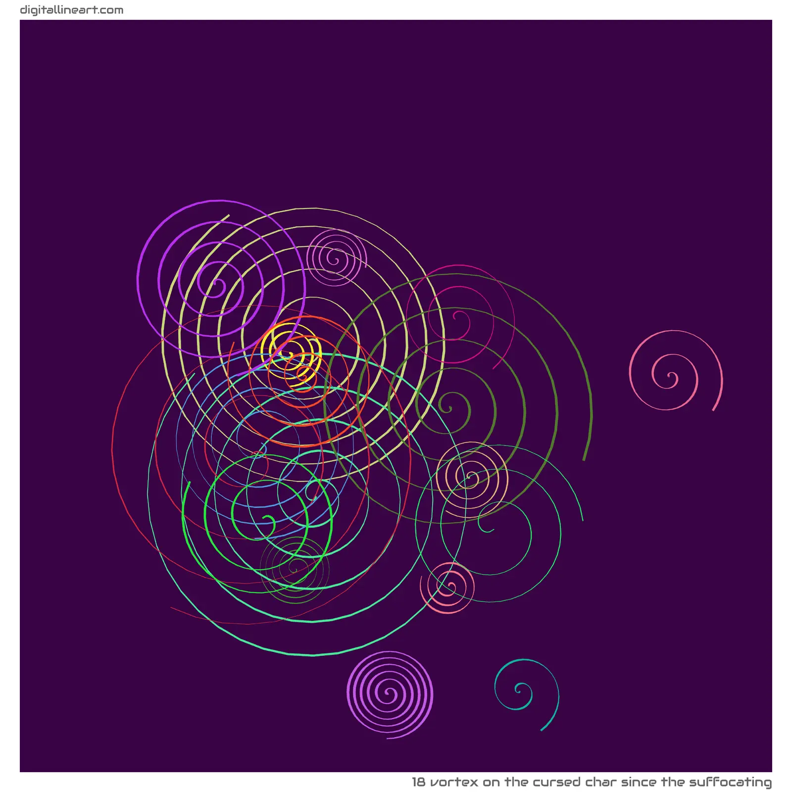 The Cursed Char Since the Suffocating — Vortex, 18 elements