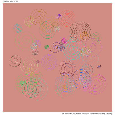 What Drifting Air outside Expanding — Vortex, 49 elements