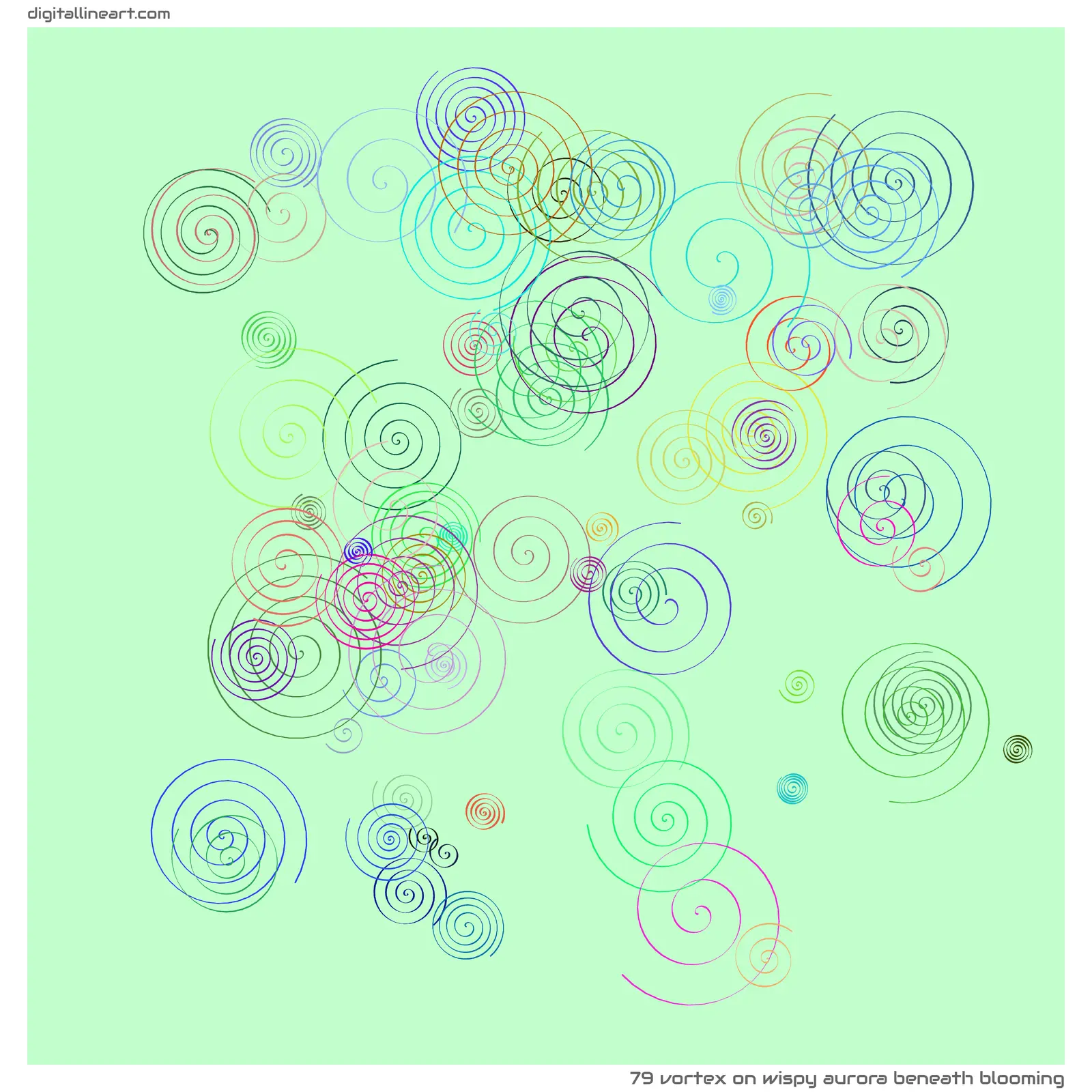 Wispy Aurora beneath Blooming — Vortex, 79 elements