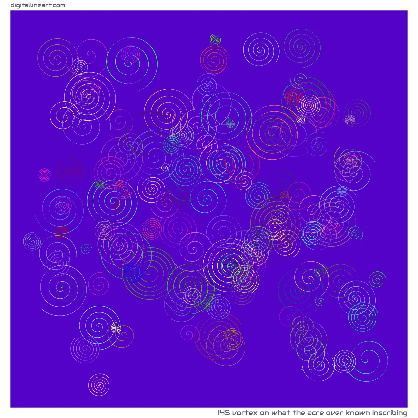 What the Acre over Known Inscribing — Vortex, 145 elements