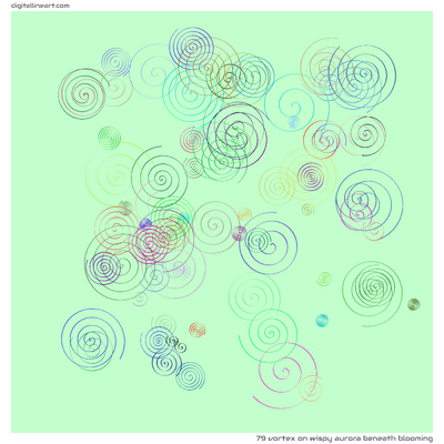 Wispy Aurora beneath Blooming — Vortex, 79 elements