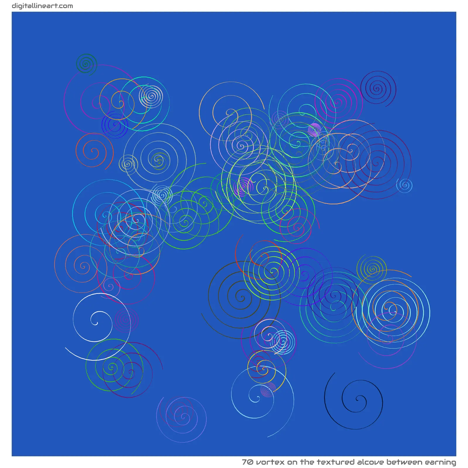 The Textured Alcove between Earning — Vortex, 70 elements
