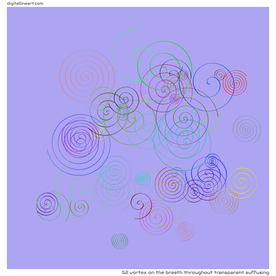 The Breath throughout Transparent Suffusing — Vortex, 52 elements
