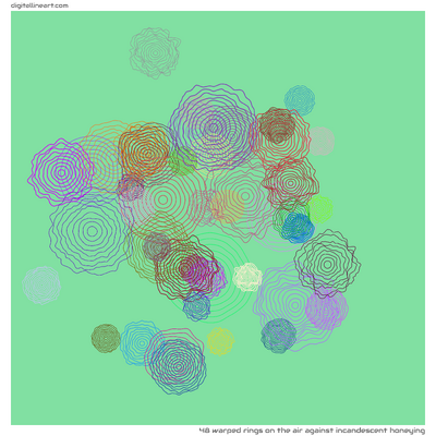 The Air Against Incandescent Honeying — 48 warped rings