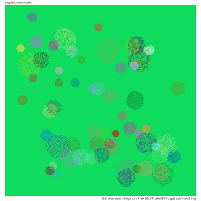 The Bluff amid Frugal Connecting — 62 warped rings
