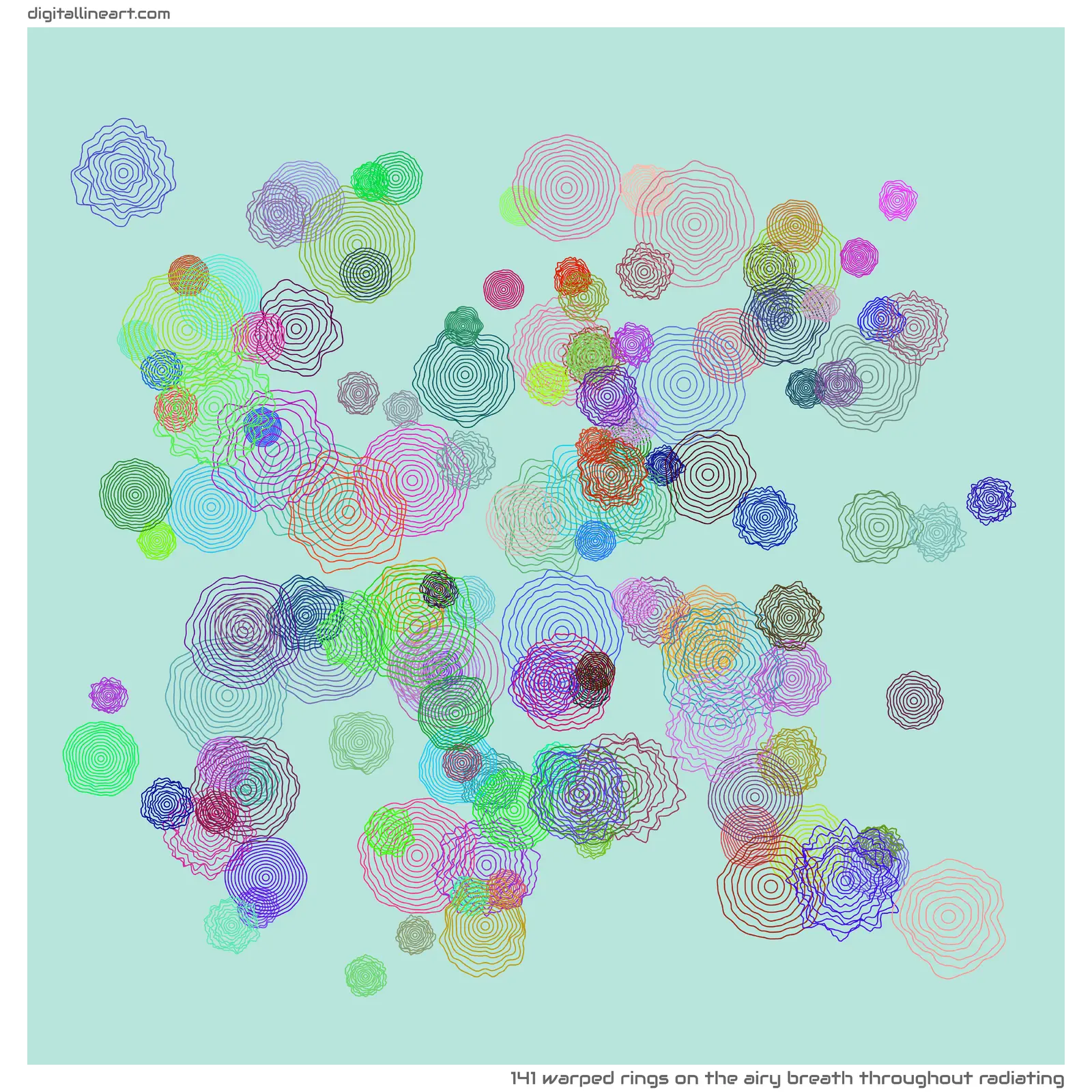 The Airy Breath throughout Radiating — 141 warped rings