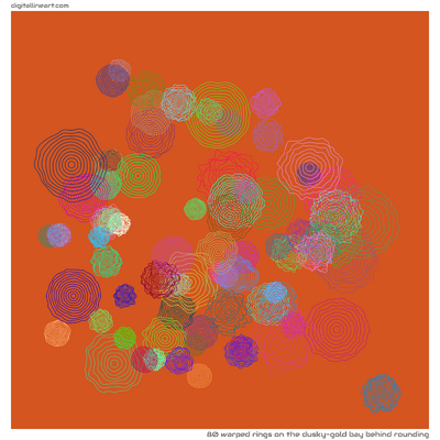 The Dusky-gold Bay behind Rounding — 80 warped rings