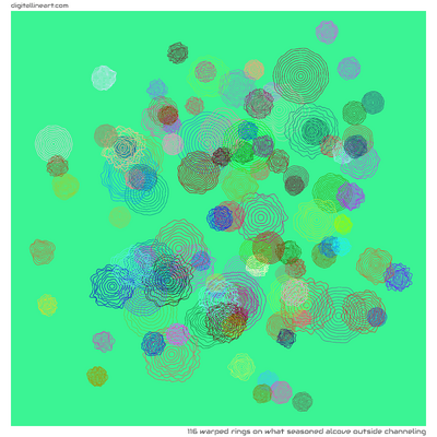 What Seasoned Alcove outside Channeling — 116 warped rings