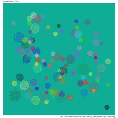 The Kindly Bay atop the Cradling — 99 warped rings