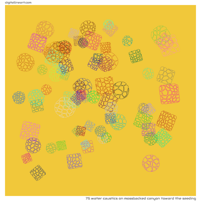 Mossbacked Canyon toward the Seeding — 75 water caustics