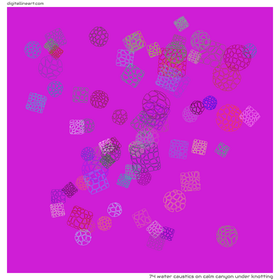 Calm Canyon under Knotting — 74 water caustics