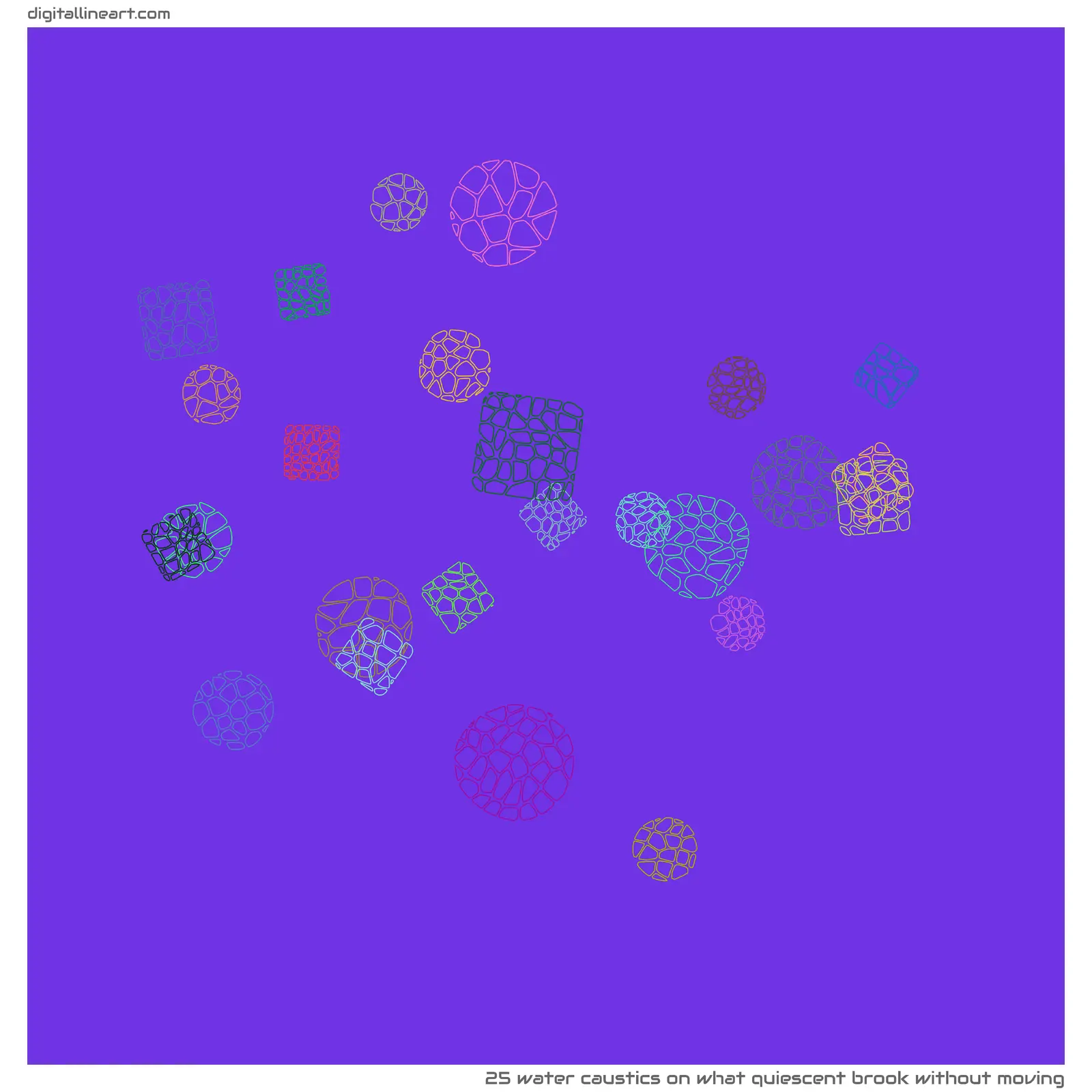 What Quiescent Brook without Moving — 25 water caustics