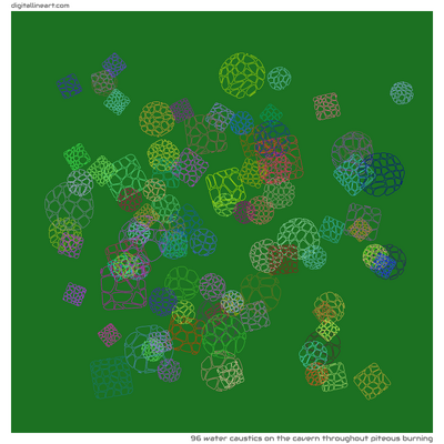 The Cavern throughout Piteous Burning — 96 water caustics