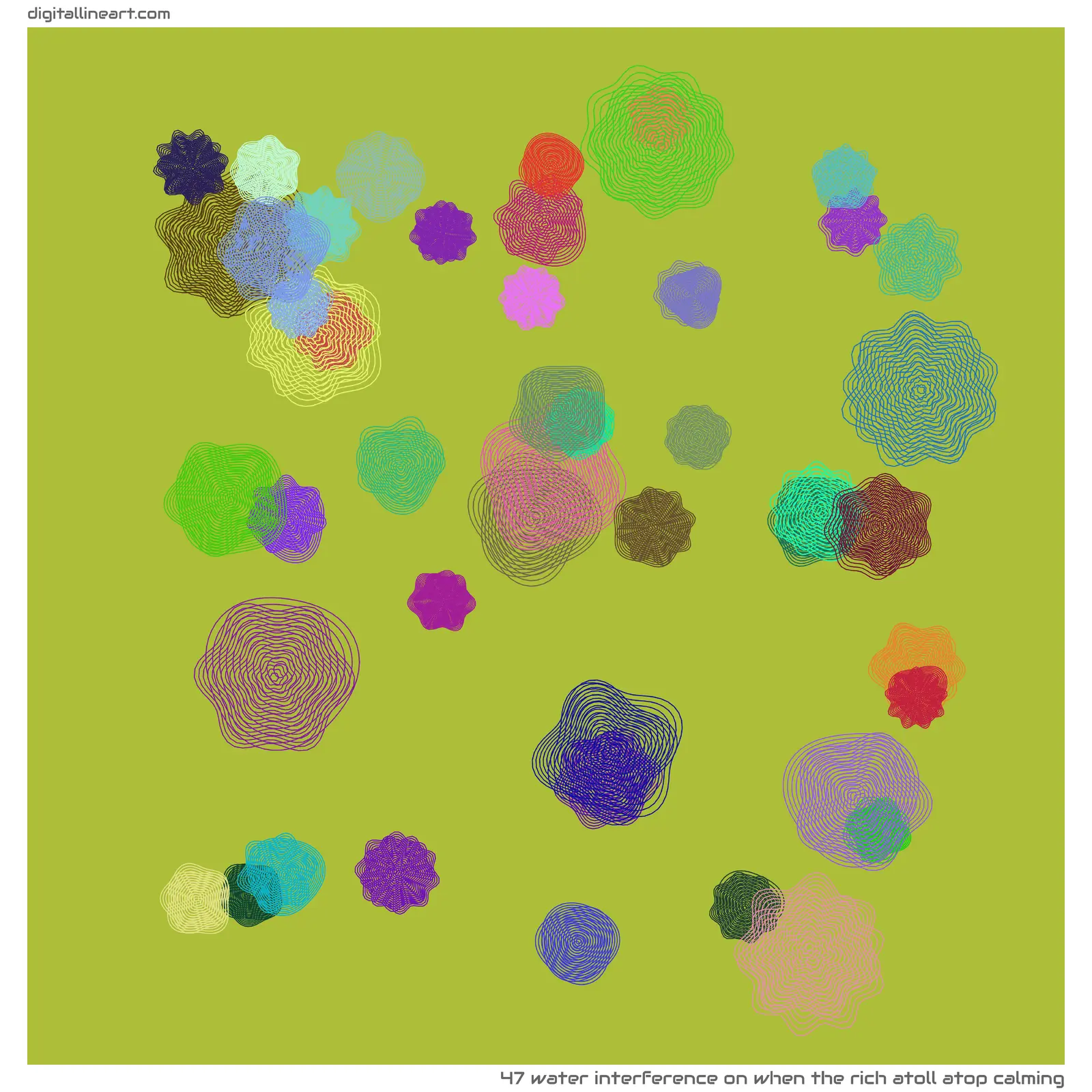 When the Rich Atoll atop Calming — Water Interference, 47 elements