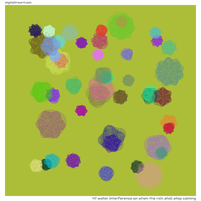 When the Rich Atoll atop Calming — Water Interference, 47 elements