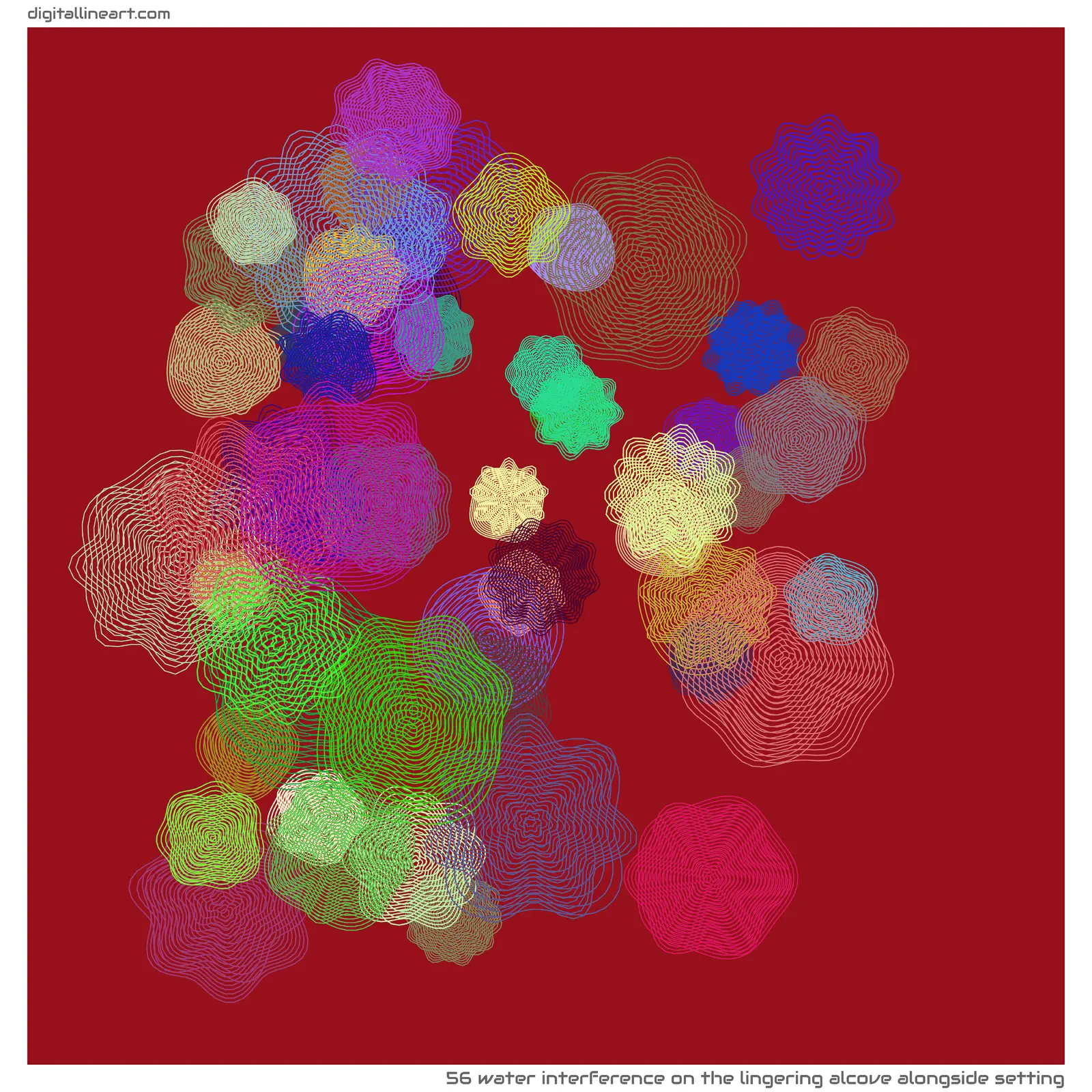 The Lingering Alcove alongside Setting — Water Interference, 56 elements