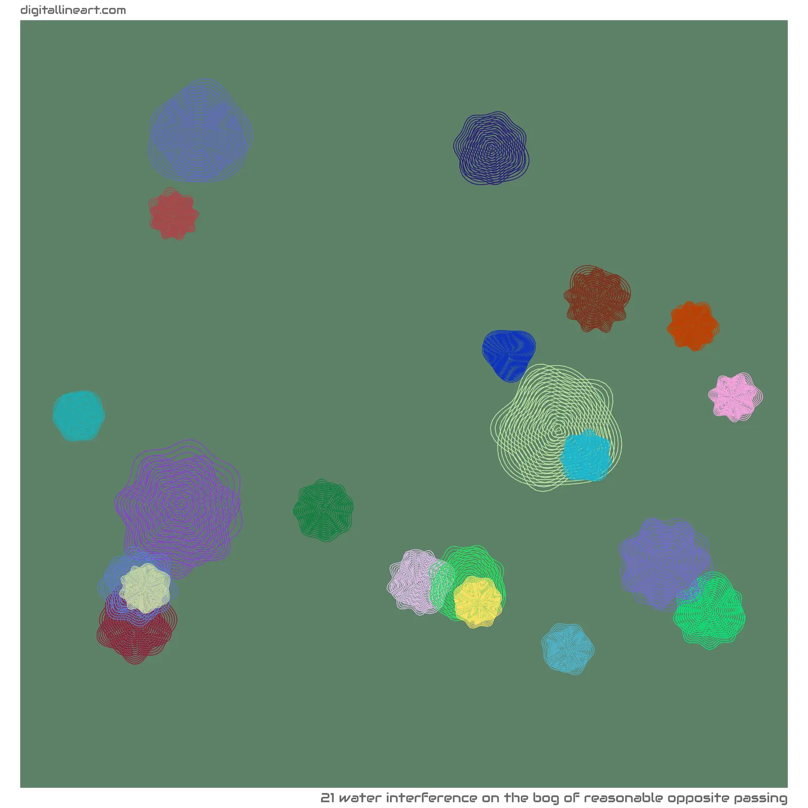 The Bog of Reasonable opposite Passing — Water Interference, 21 elements