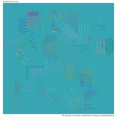When Meditative Canyon amid Seeding — 75 waves