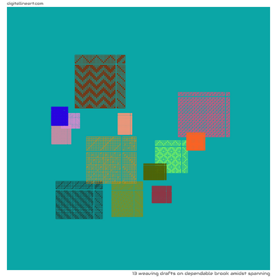 Dependable Brook amidst Spanning — 13 weaving drafts