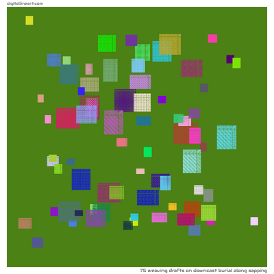 Downcast Burial along Sapping — 75 weaving drafts