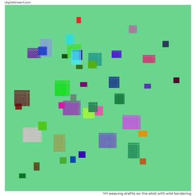 The Atoll with Wild Bordering — 44 weaving drafts